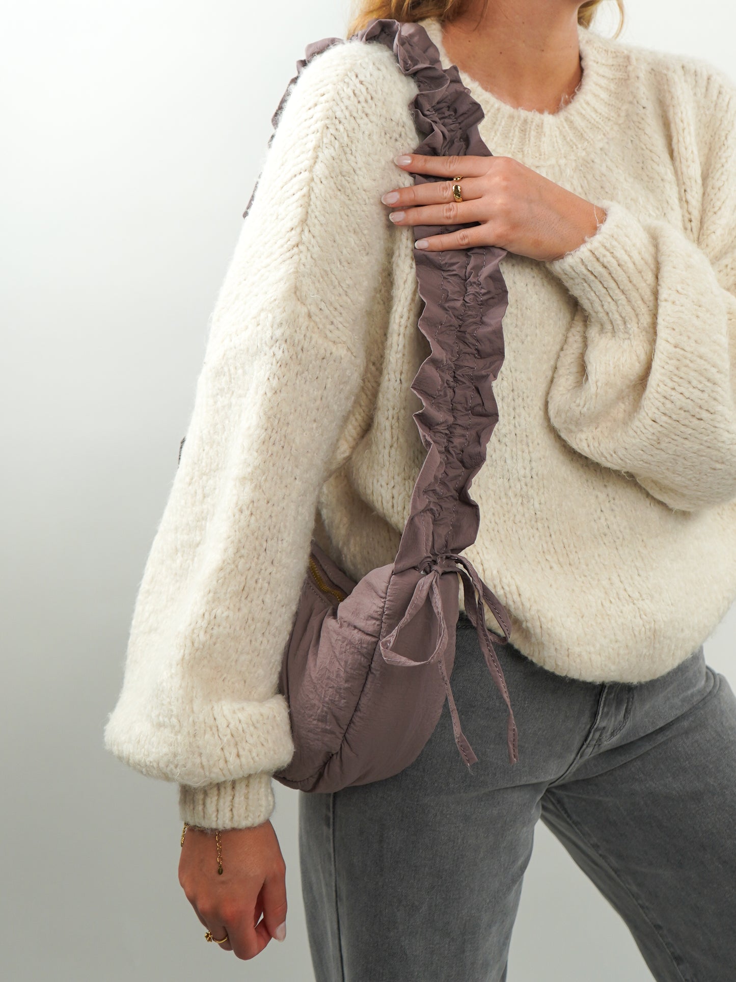 Back to Basics Shoulder Bag - Mauve