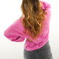 Strick Sweater Herz - Pink