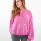 Strick Sweater Herz - Pink