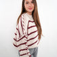 Stripe Vibe Strickpullover - Creme