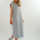 ZWEITELIEBE 753 Basic Midi Jersey Kleid - Grau - vom Umtausch ausgeschlossen -