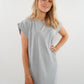 ZWEITELIEBE 753 Basic Midi Jersey Kleid - Grau - vom Umtausch ausgeschlossen -