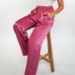 Silky Wide Leg Hose Fiona - Beet Rot