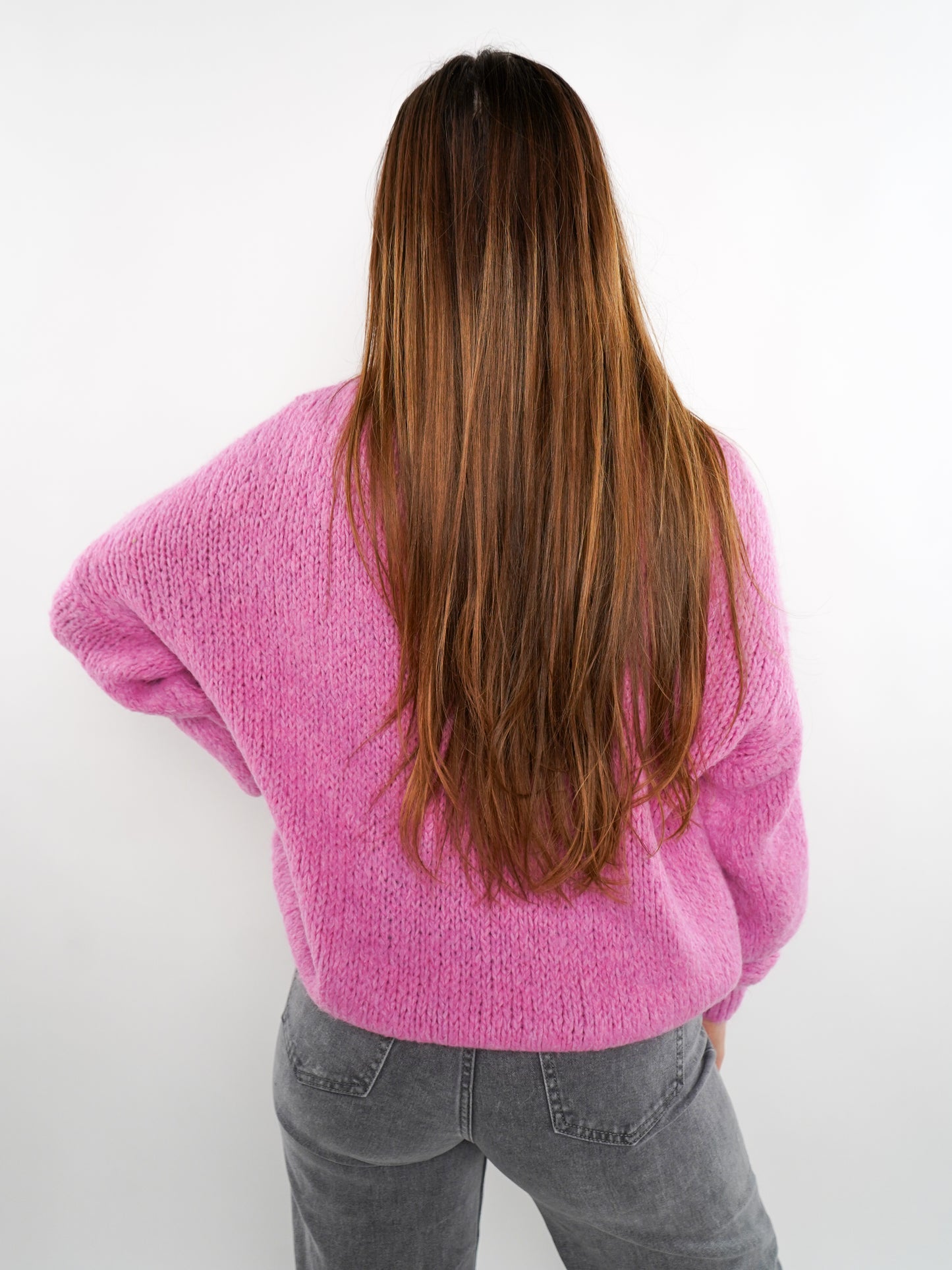 Soft Classic Strickpullover - Pink