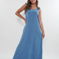 Musselin Midikleid Lucy - Sommerblau