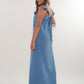 Musselin Midikleid Lucy - Sommerblau