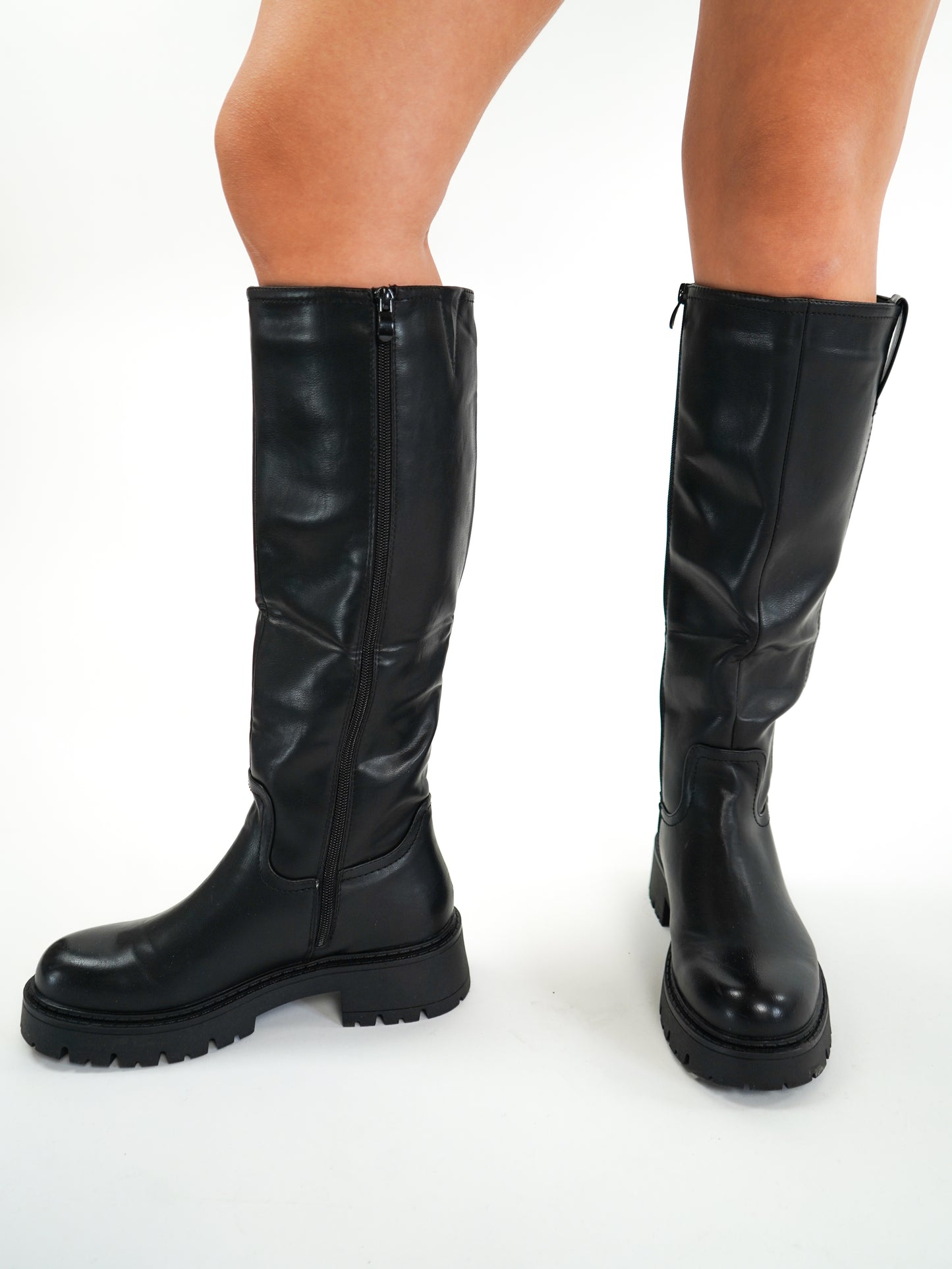 Knee High Boots - Schwarz