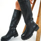 Knee High Boots - Schwarz