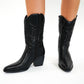 Cowboy Boots - Schwarz