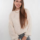 Soft Classic Strickpullover - Creme