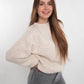 Soft Classic Strickpullover - Creme