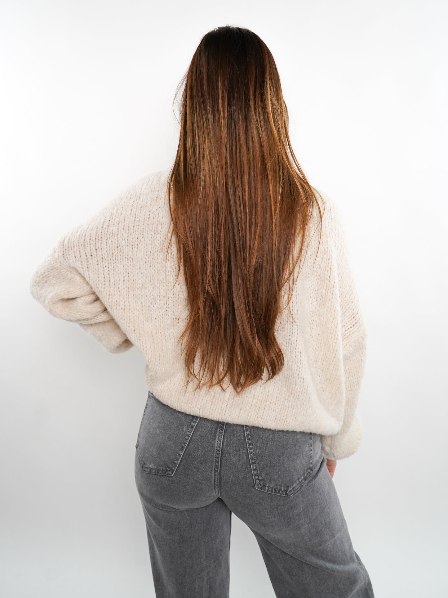 Soft Classic Strickpullover - Creme