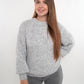 Soft Classic Strickpullover - Hellgrau