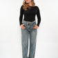 Wide Leg Jeans Lene - washed blue