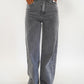 Wide Leg Jeans - Grau