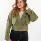 Cityscape Cropped Trenchcoat - Khaki