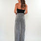 Wide Leg Jeans - Grau