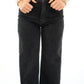 Wide Leg Jeans Alma - washed black