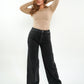 Wide Leg Jeans Alma - washed black