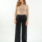 Wide Leg Jeans Alma - washed black