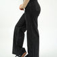 Wide Leg Jeans Alma - washed black