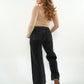 Wide Leg Jeans Alma - washed black