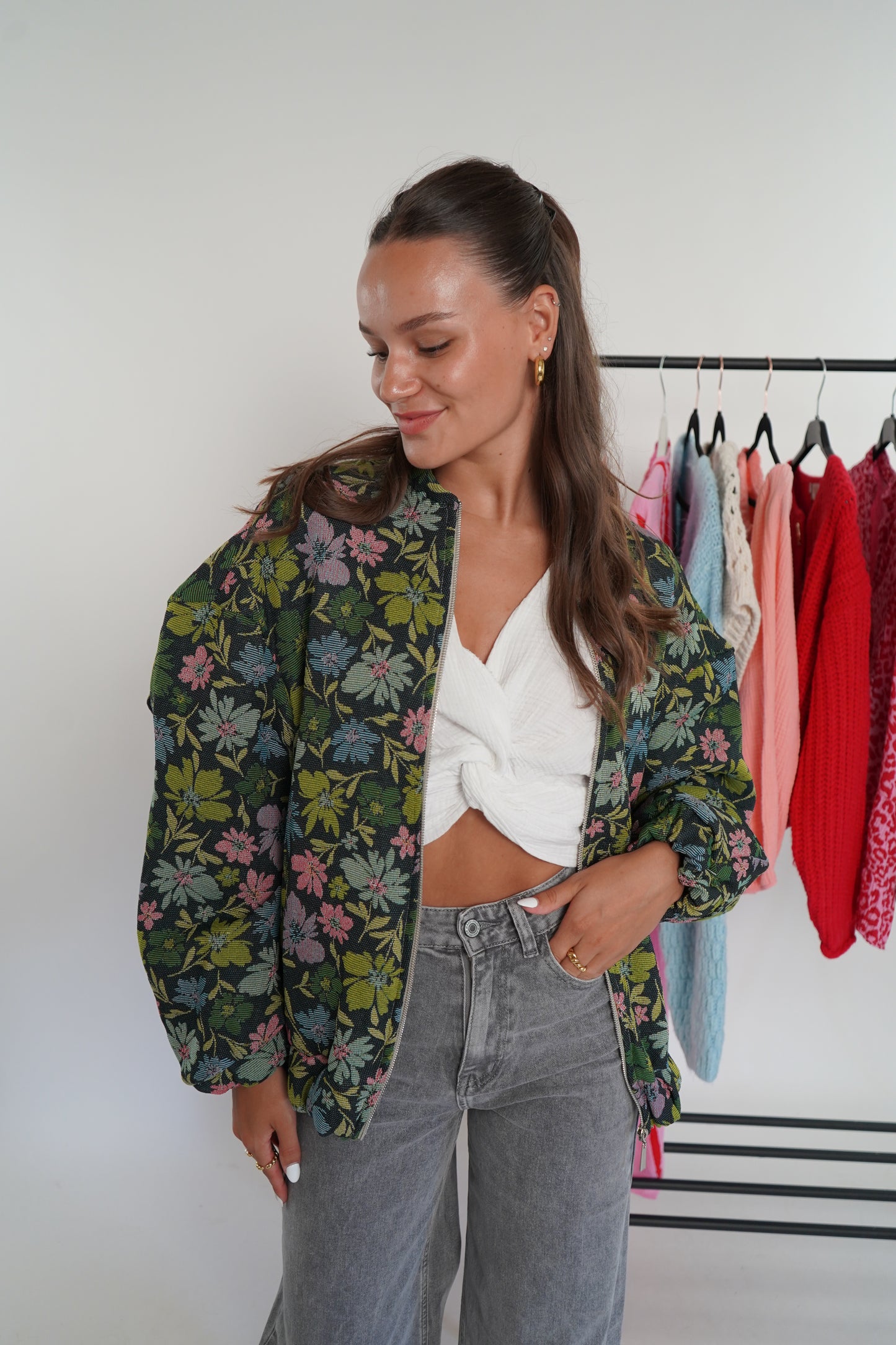 Bomberjacke Sunsetter - Floral