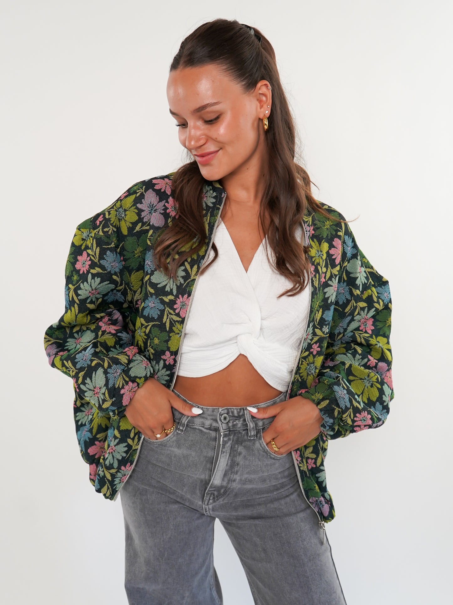 Bomberjacke Sunsetter - Floral