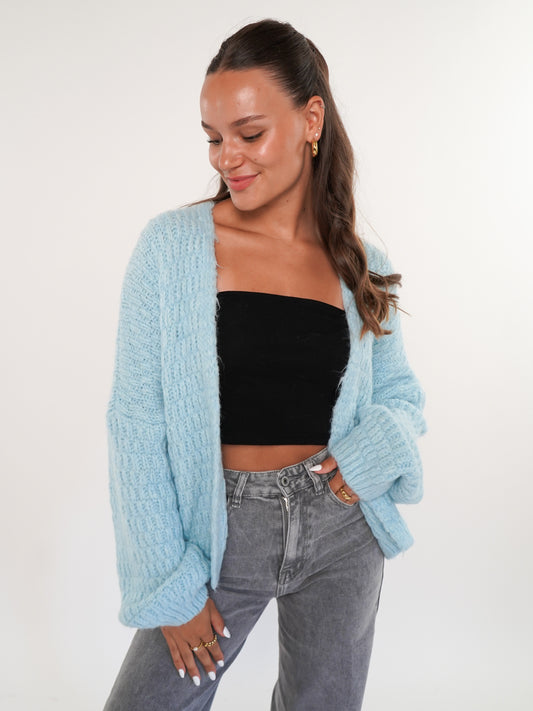 Strickjacke Vivien - Hellblau