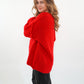 Strickpullover Felina V-Ausschnitt - Rot