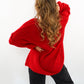 Strickpullover Felina V-Ausschnitt - Rot