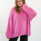 Strickpullover Felina V-Ausschnitt - Pink