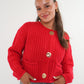 Strickjacke Elena - Rot