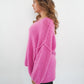 Strickpullover Felina V-Ausschnitt - Pink