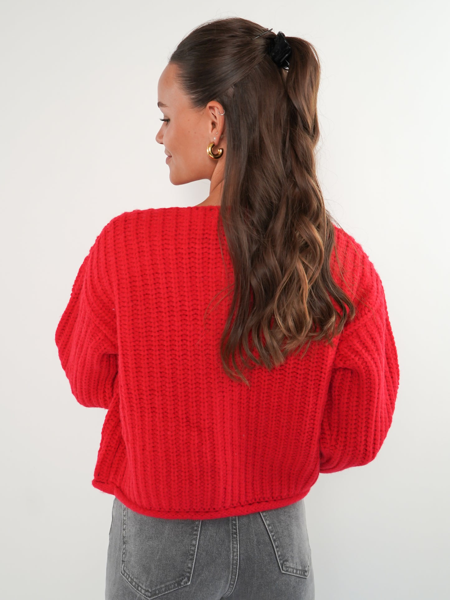 Strickjacke Elena - Rot