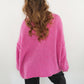 Strickpullover Felina V-Ausschnitt - Pink