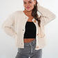 ZWEITELIEBE 853 Strickjacke Elena - Creme - vom Umtausch ausgeschlossen -