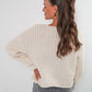 Strickjacke Elena - Creme