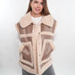 Scandi Leather Bonded Vest - Beige