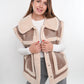 Scandi Leather Bonded Vest - Beige