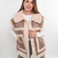 Scandi Leather Bonded Vest - Beige