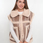 Scandi Leather Bonded Vest - Beige