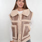 Scandi Leather Bonded Vest - Beige