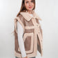 Scandi Leather Bonded Vest - Beige