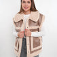 Scandi Leather Bonded Vest - Beige