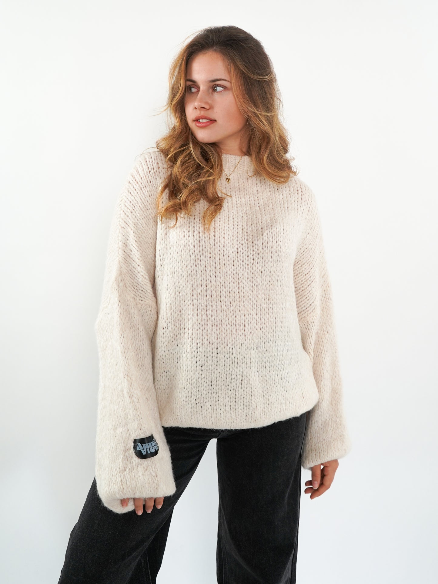 ZWEITELIEBE 893 Knit Sweater Big ANNISVIEW - Cremeweiß - vom Umtausch ausgeschlossen -