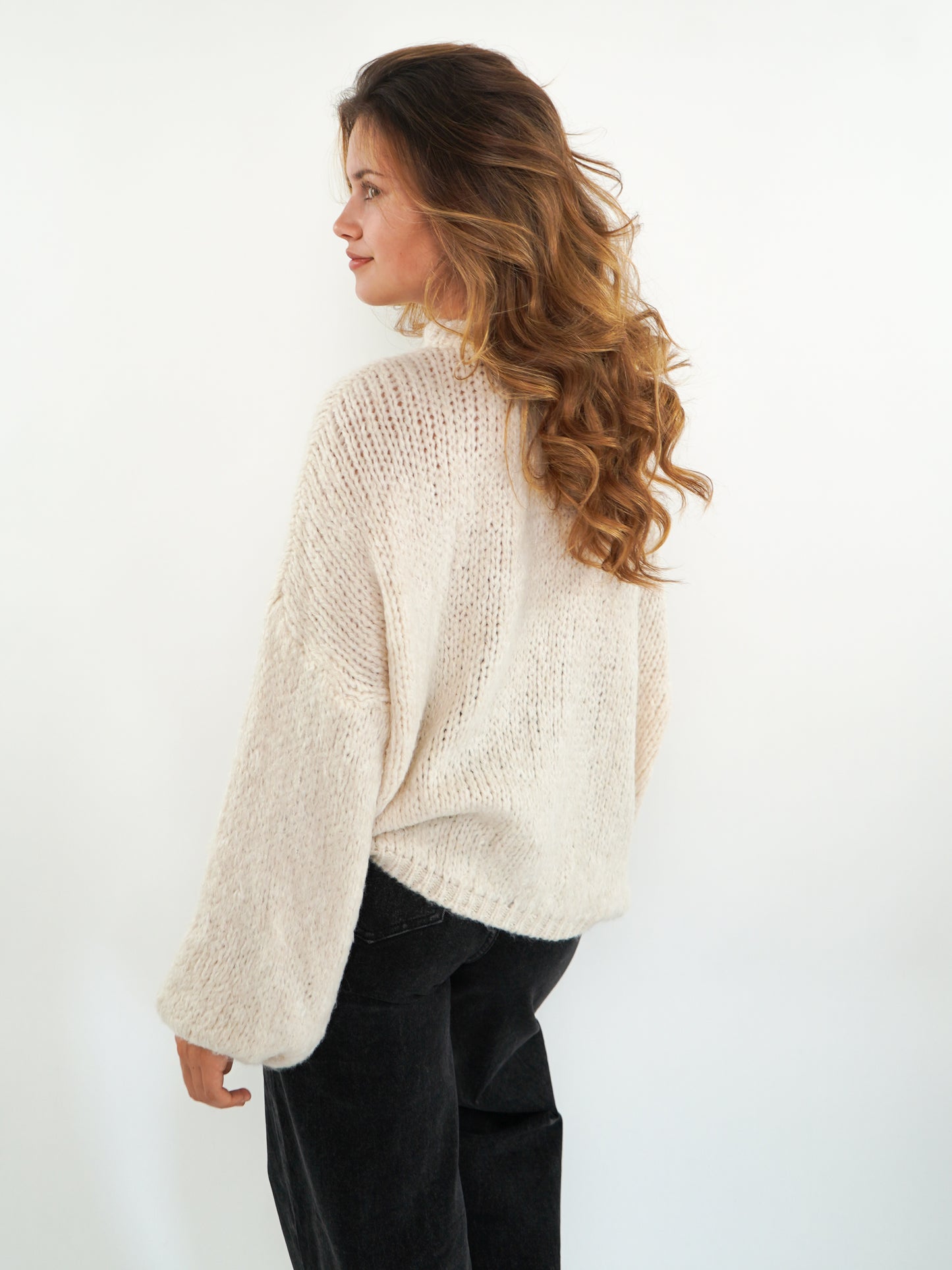 ZWEITELIEBE 893 Knit Sweater Big ANNISVIEW - Cremeweiß - vom Umtausch ausgeschlossen -