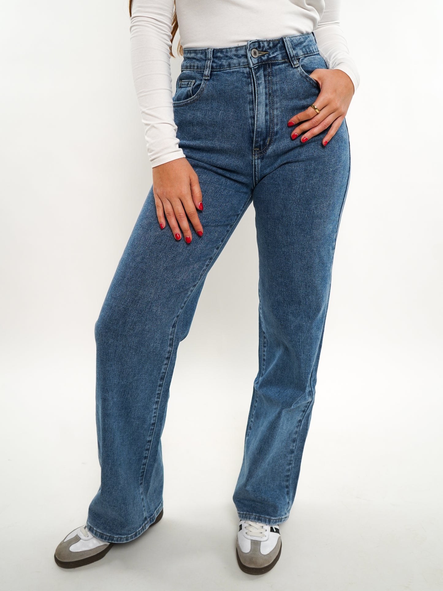 Wide Leg Jeans Emira - Denim Blue