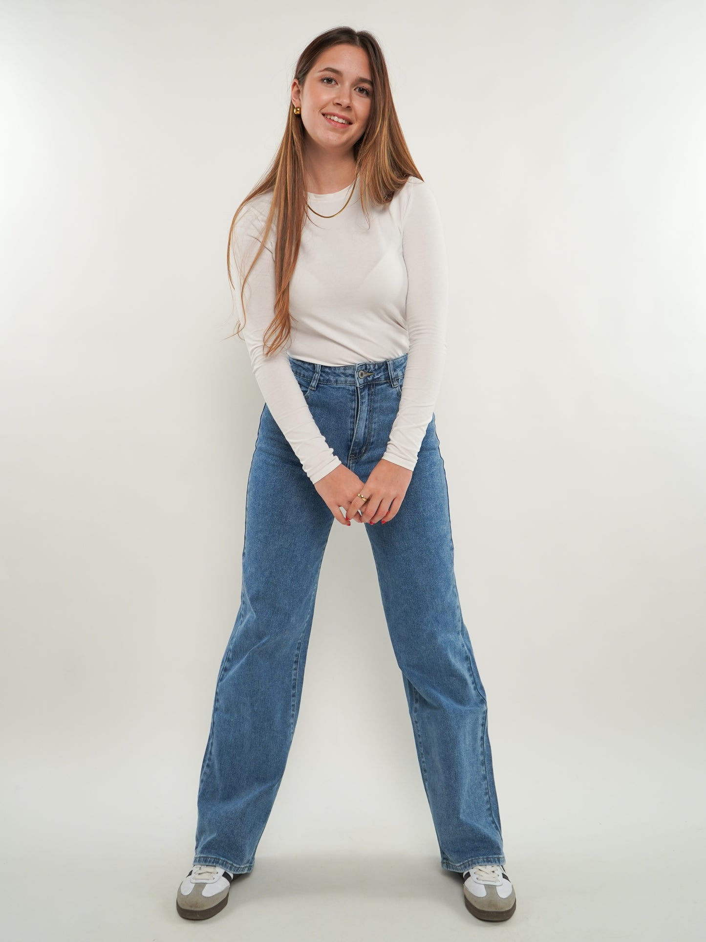 Wide Leg Jeans Emira - Denim Blue