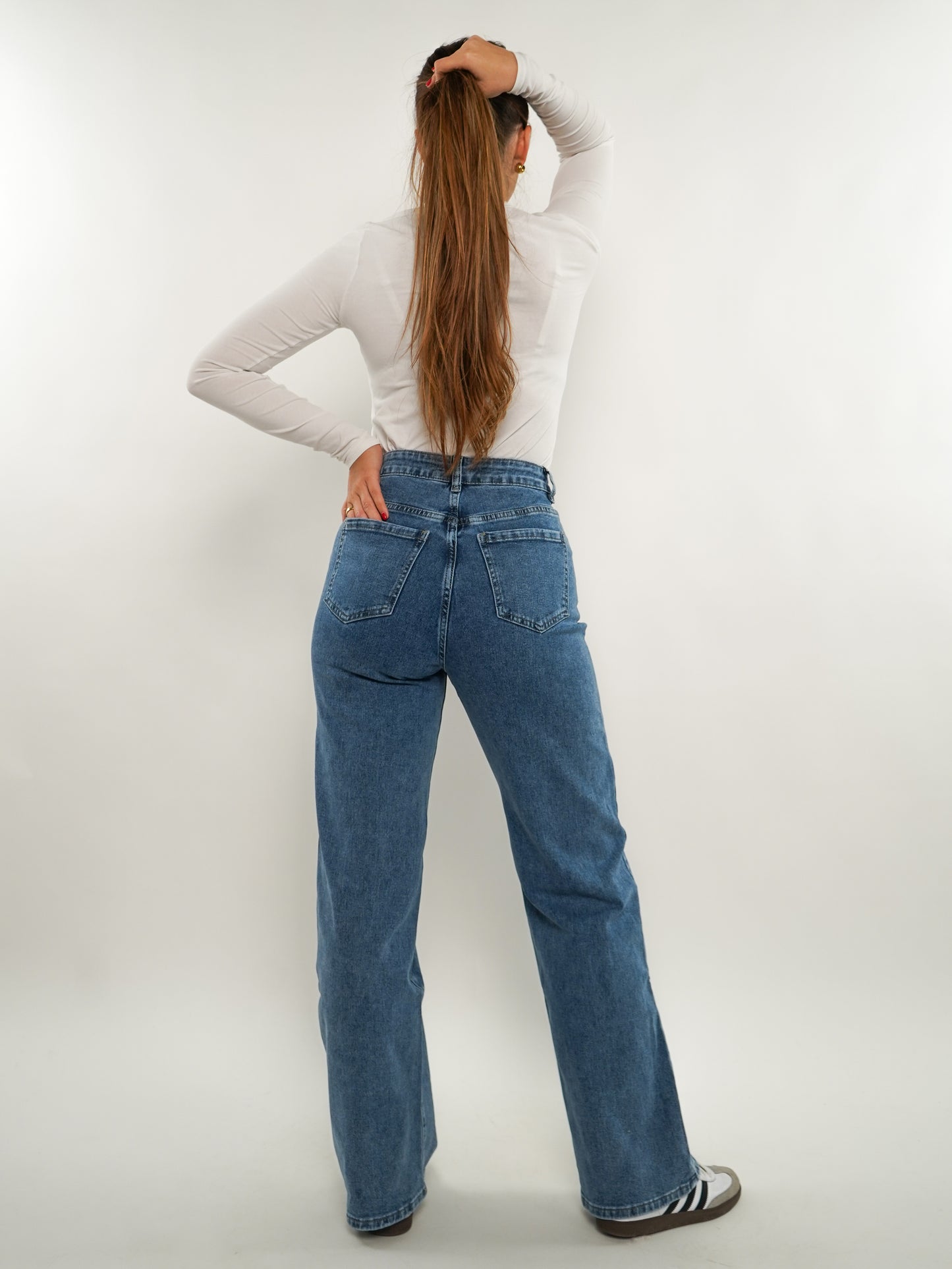 Wide Leg Jeans Emira - Denim Blue